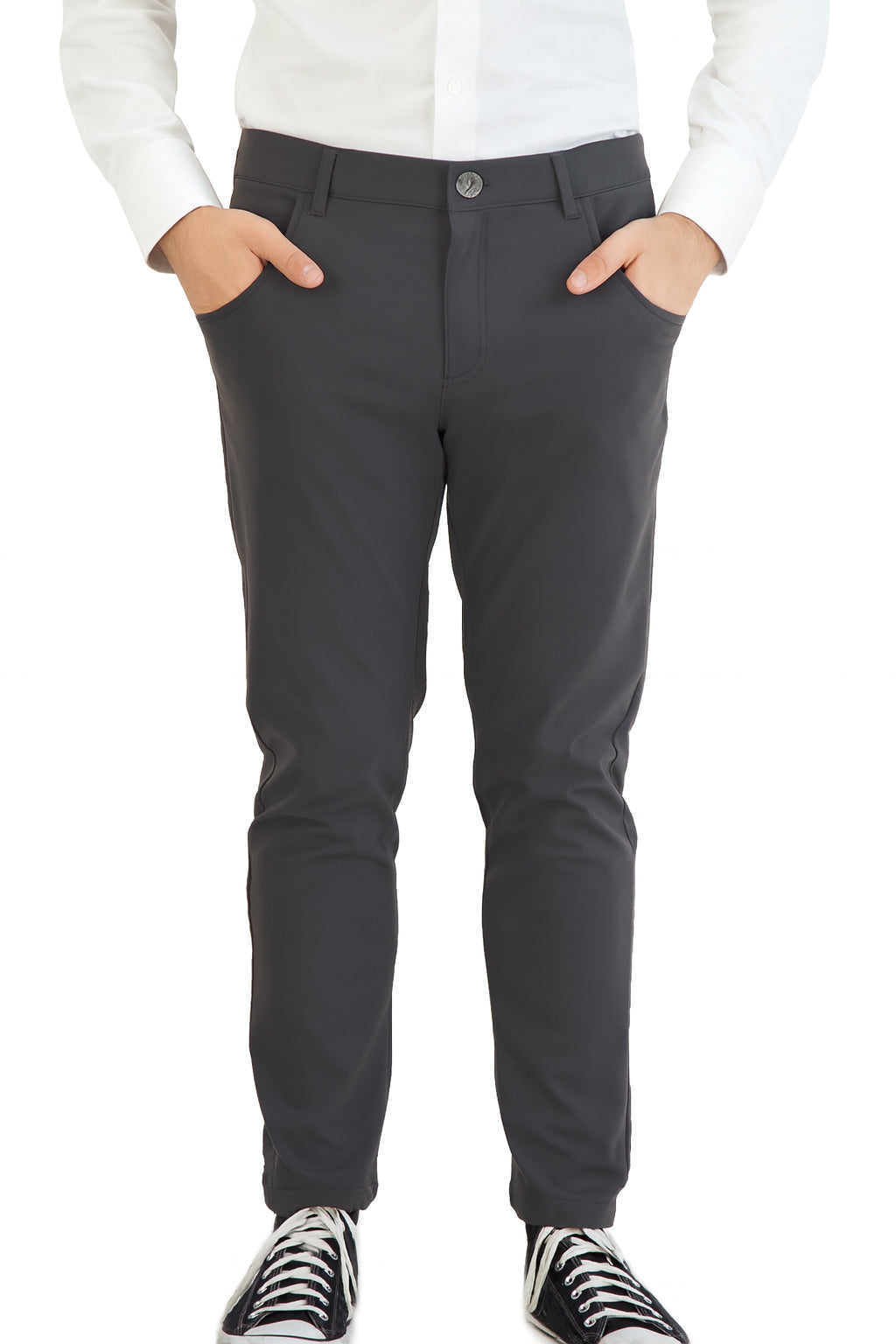 Stretch Men's Chinos Dark Charcoal