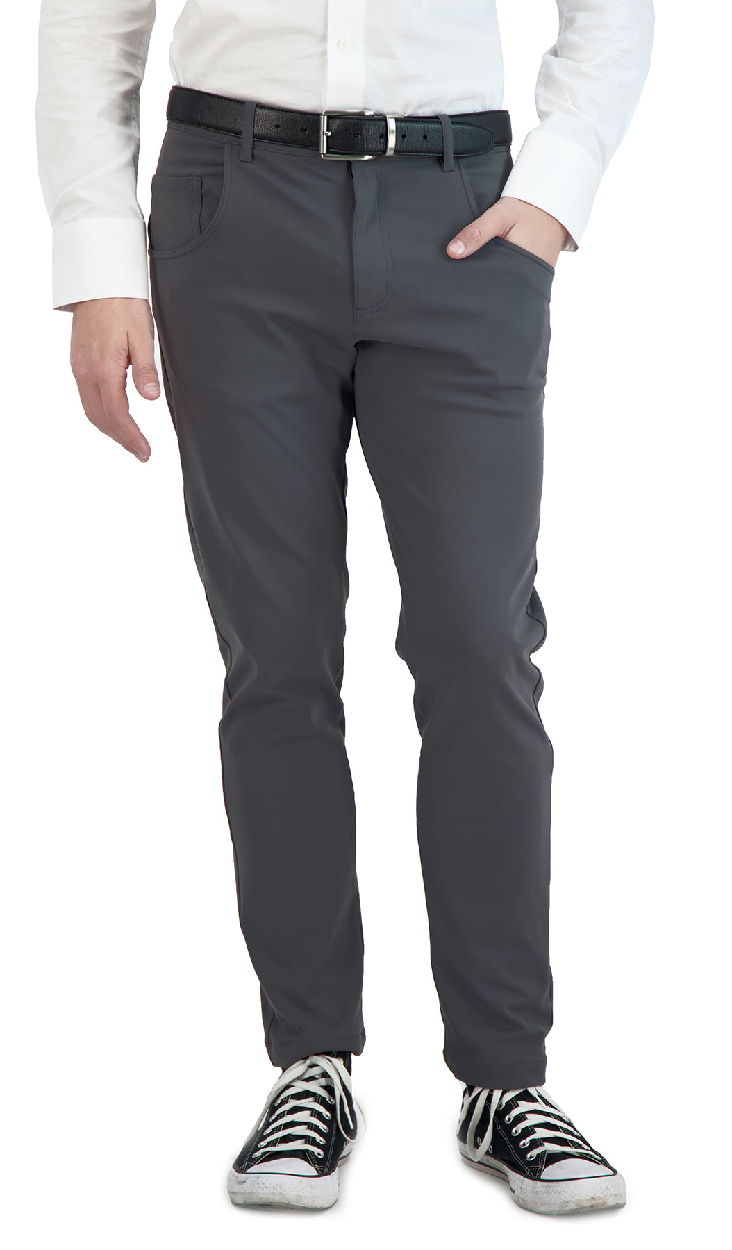 Stretch Men's Chinos Dark Charcoal