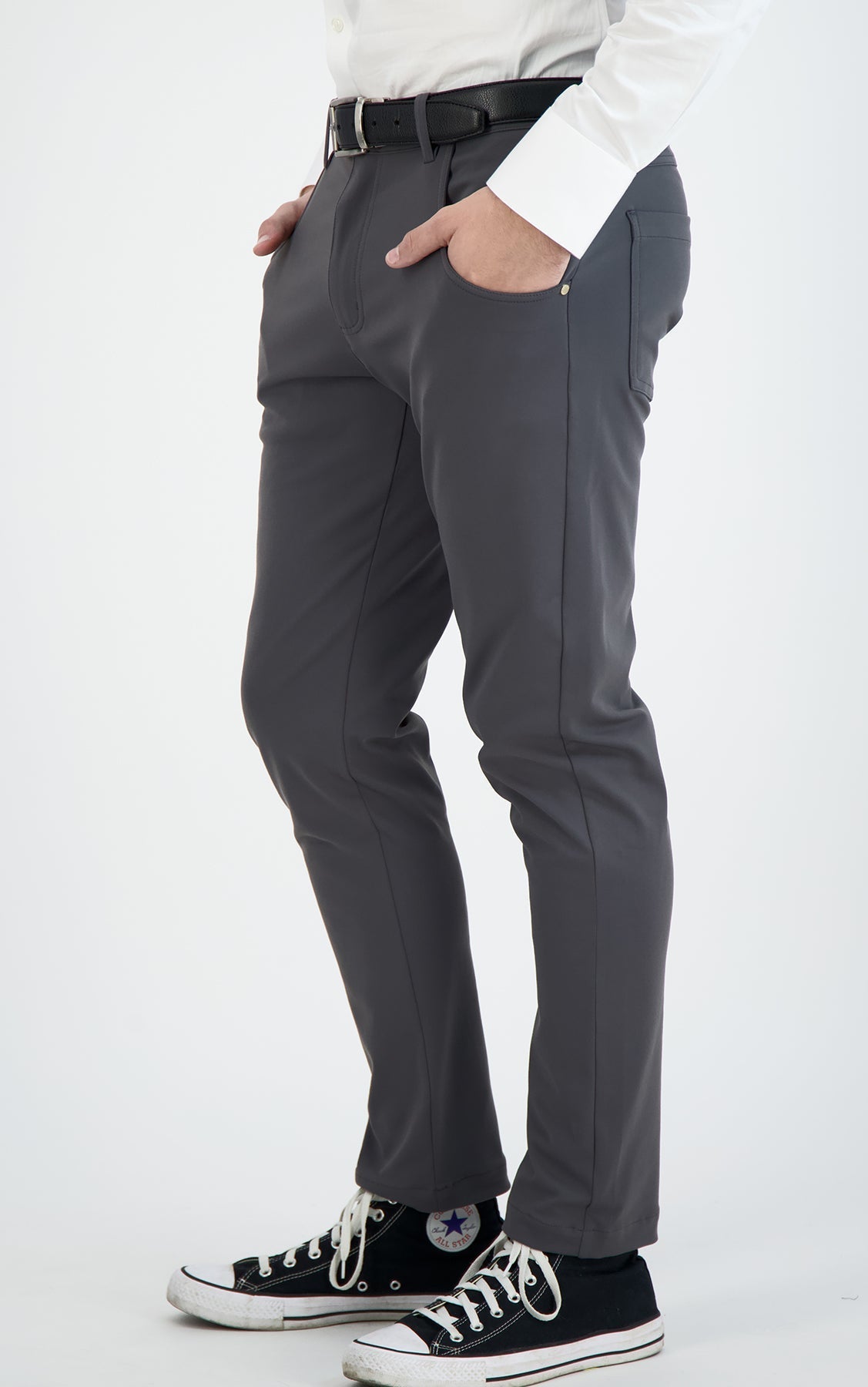 Stretch Men's Chinos Dark Charcoal