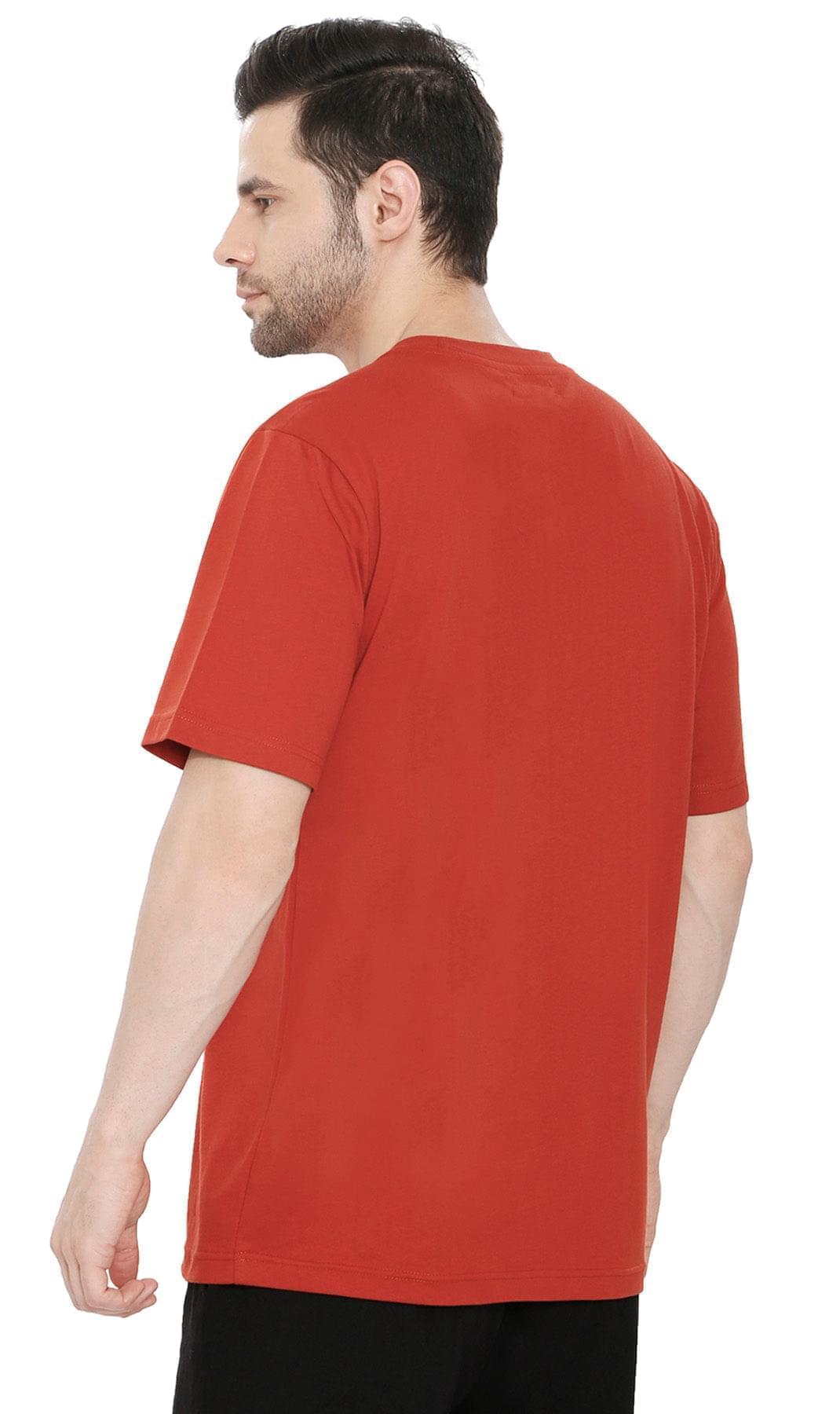 Men's Heavyweight Short Sleeve Crew Neck T-Shirt – Regular Fit Cotton Blend with Chest Pocket