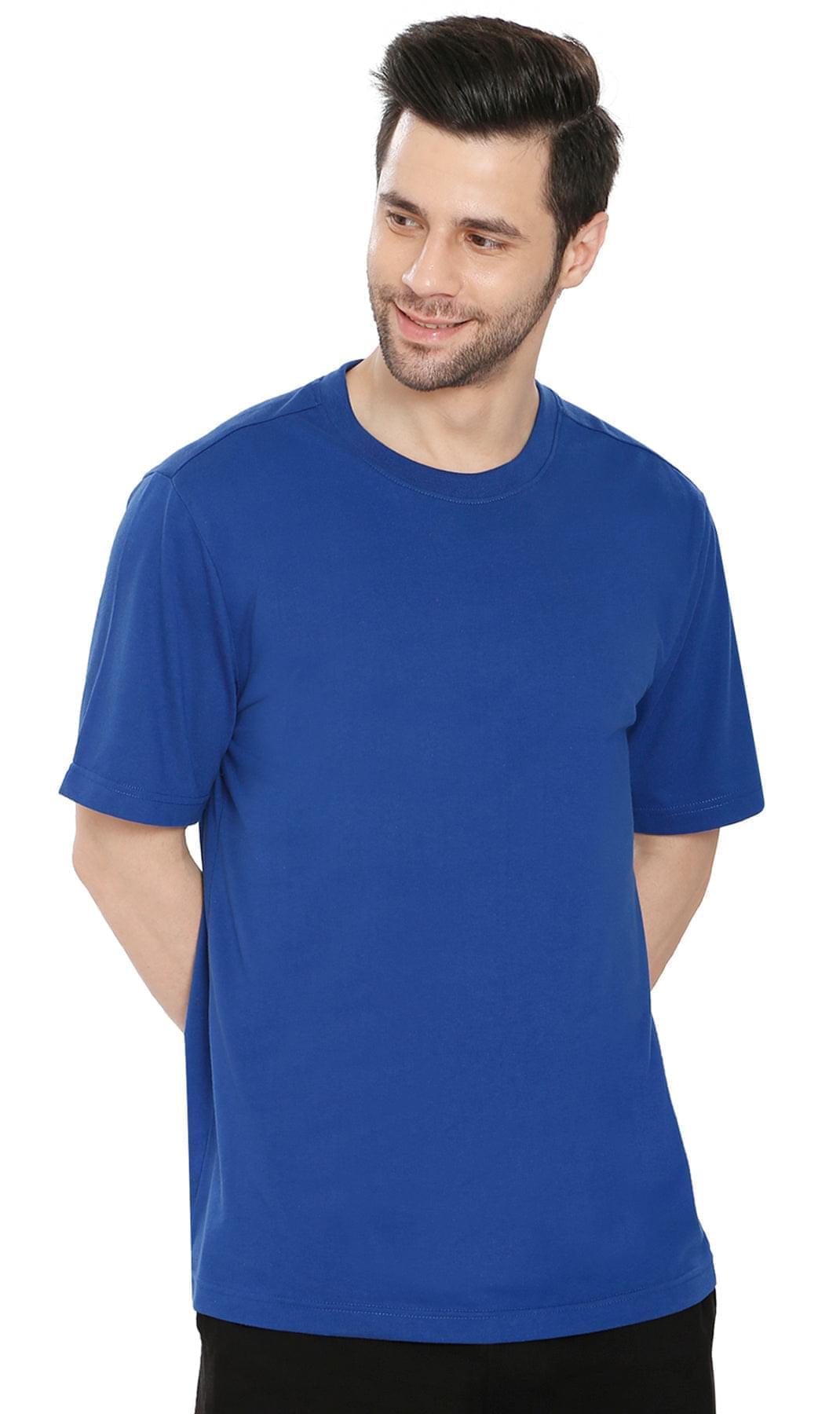 Men's Heavyweight Short Sleeve Crew Neck T-Shirt – Regular Fit Cotton Blend with Chest Pocket