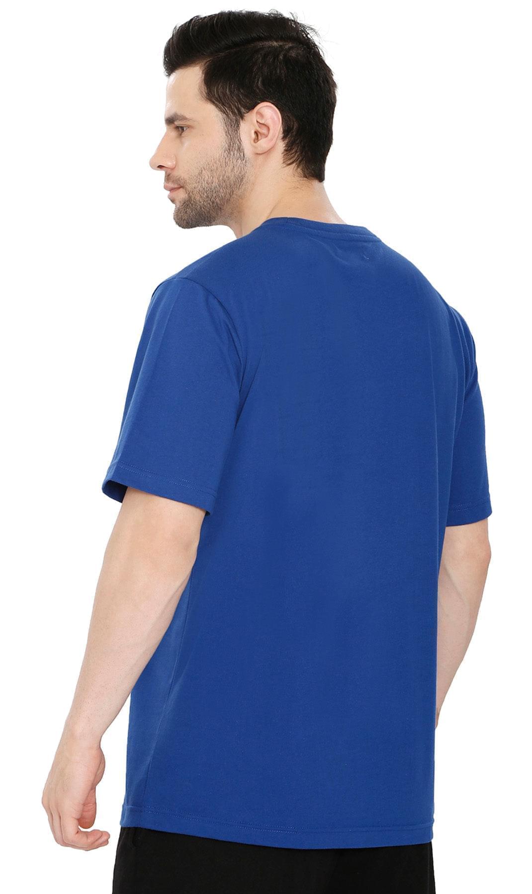 Men's Heavyweight Short Sleeve Crew Neck T-Shirt – Regular Fit Cotton Blend with Chest Pocket