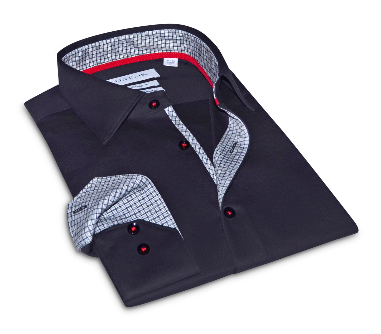 Donny Cotton Knit Button-Up Black