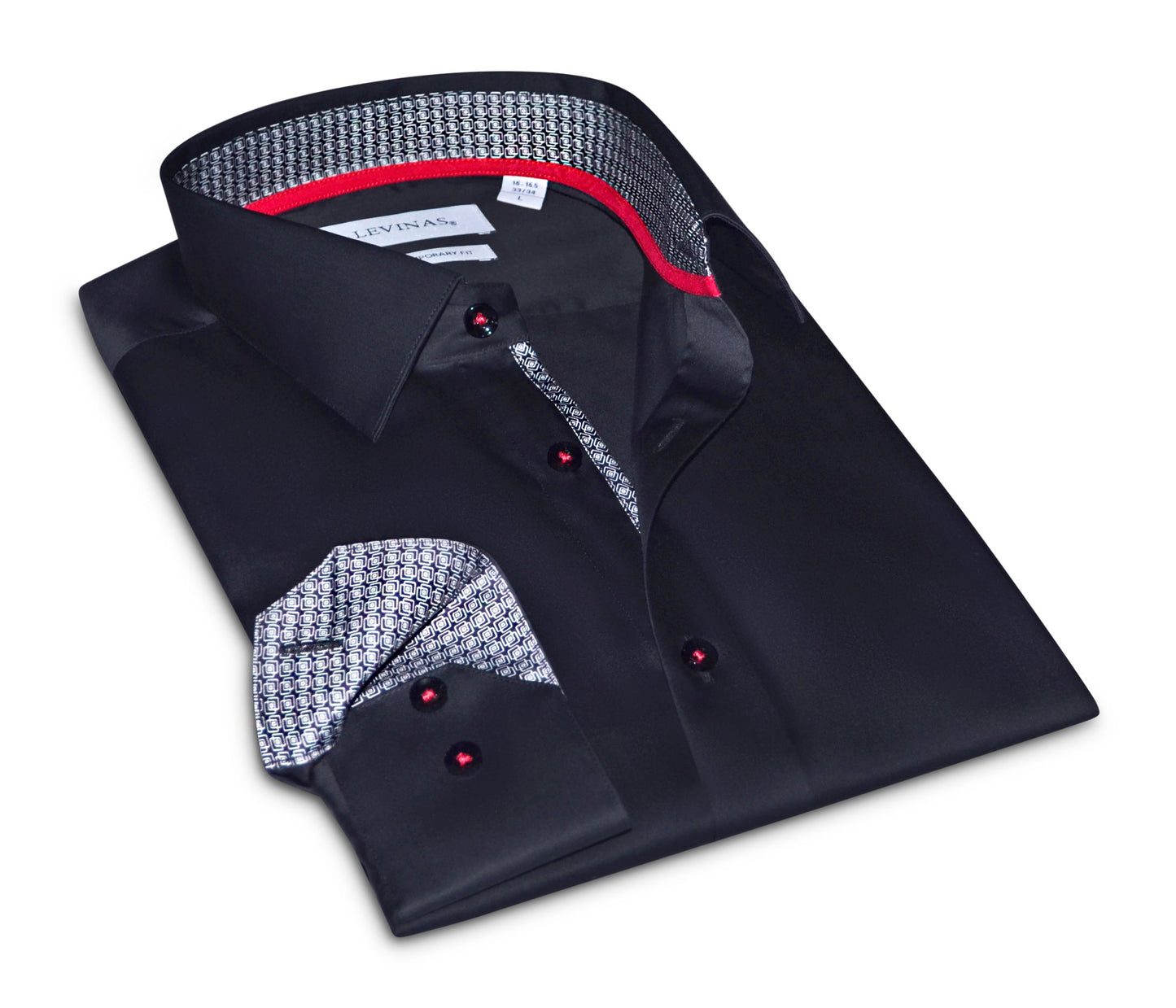 David Button-Up Shirt Black