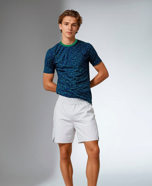 Men's Short-Sleeve Crew Neck - UV Protection, Antimicrobial